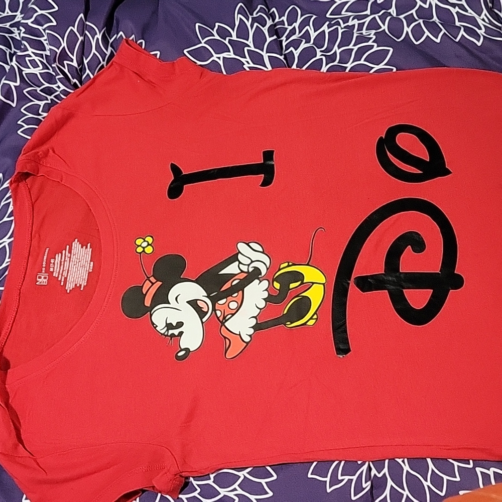 Matching Disney Minnie Mouse "I Do" shirt size medium